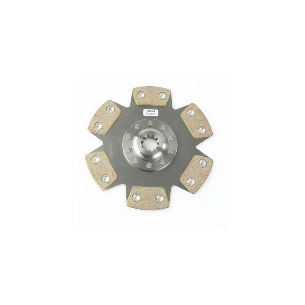 Disque d'embrayage Helix 215mm métal fritté rigide 6 patins - HE-78-2148 - 78-2148 - 3666618388175