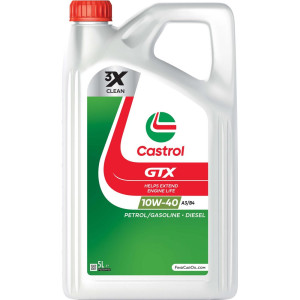 Huile moteur CASTROL GTX ULTRACLEAN 10W-40 A3/B4 5L