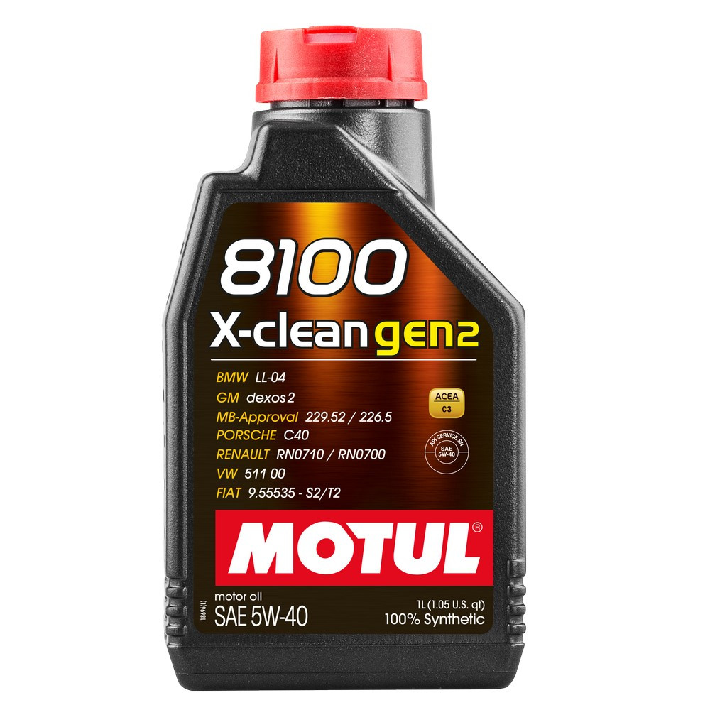 MOTUL 8100 X-CLEAN GEN2 5W-40 olio motore - lattina da 1 litro - MOT-81XCLEGEN2-5W40 - 109761 - 3374650296500