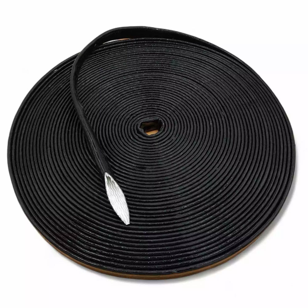 OBP black silicone coated heat protection sleeve 260°C Length 1m - OBP-SHS.12 - OBP-SHS-1