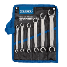 Draper flare nut wrench set, (6 pieces).