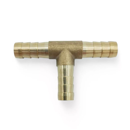 Raccordo in T OBP per manicotto benzina 8mm ottone