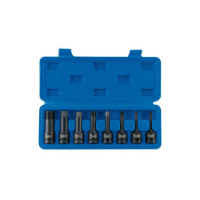 Draper Expert Impact Hex socket bit set, ½'' (8pcs).
