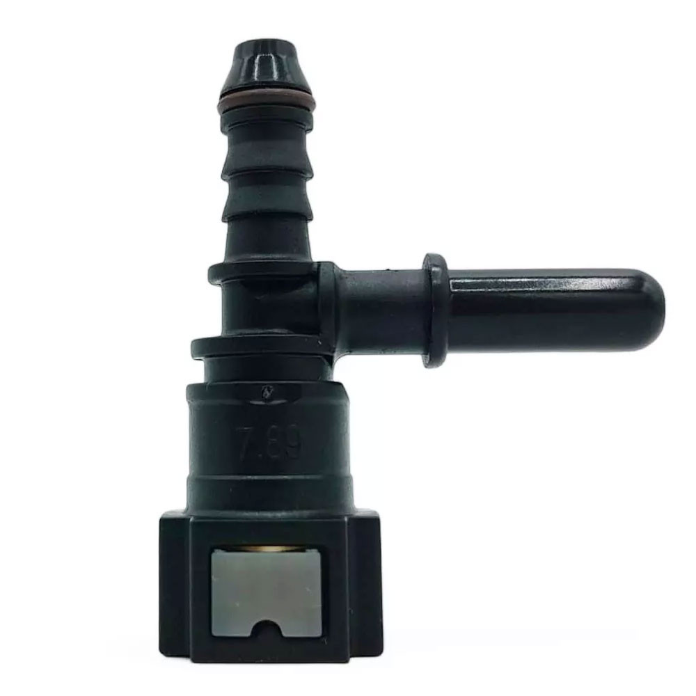 OBP SAE J0244 quick connect diameter 7,89 black tee 8mm (OE side male) - OBP-OEC-3 - OBP-OEC-3 - 3666618504339