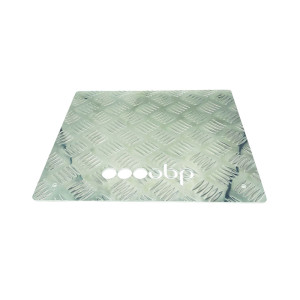 Plancher repose-pieds aluminium plat OBP 312x365x3mm