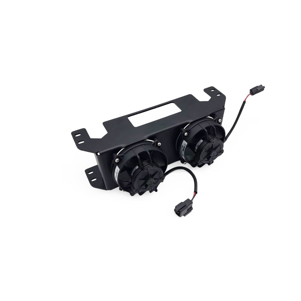 OBP 13 row oil cooler double shroud for SPAL fan - OBP-13BKT-2 - OBP13BKT-2 - 3666618509129