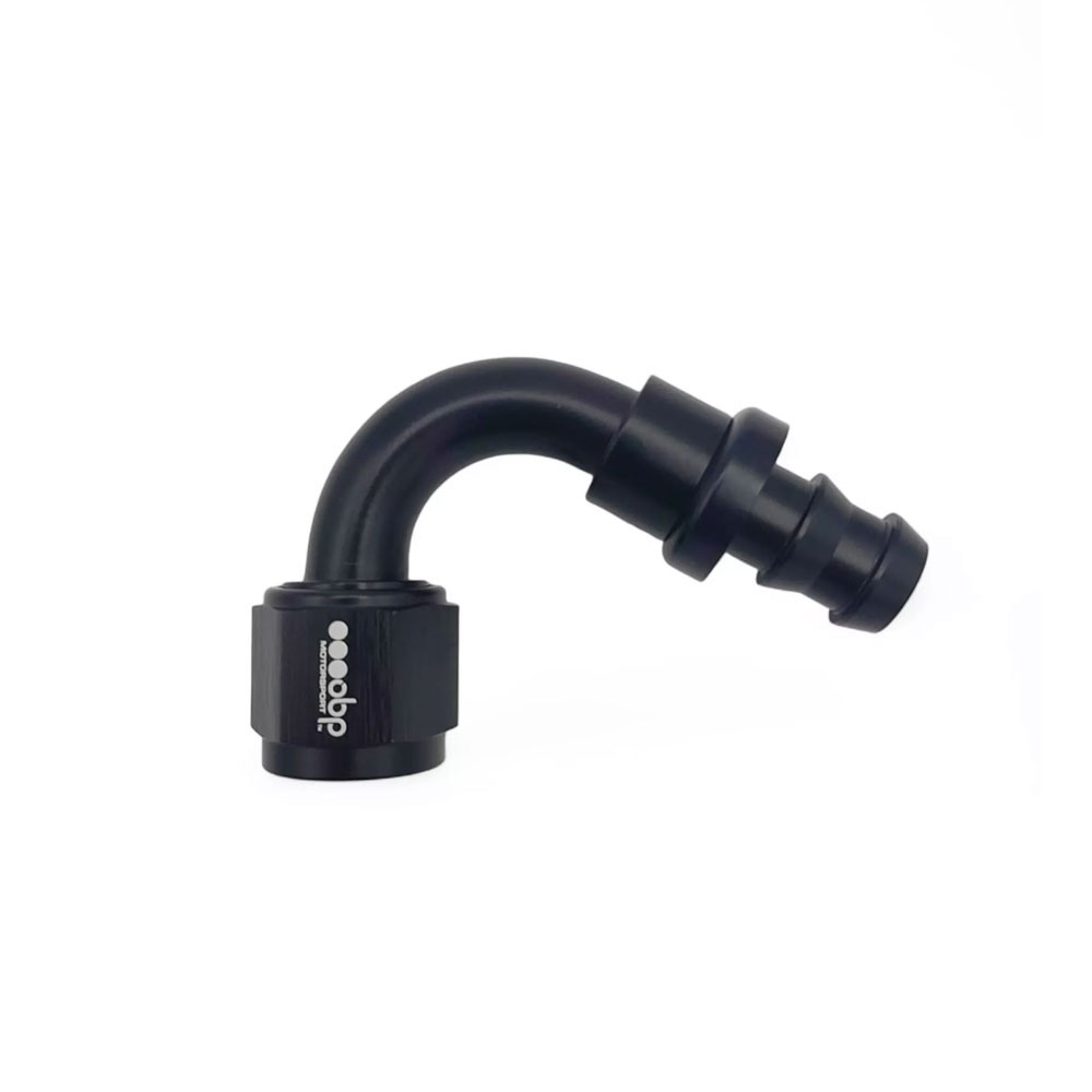 Raccord femelle push lock 120° OBP noir - OBP-PL-120.D6 - OBP-PL-6-120