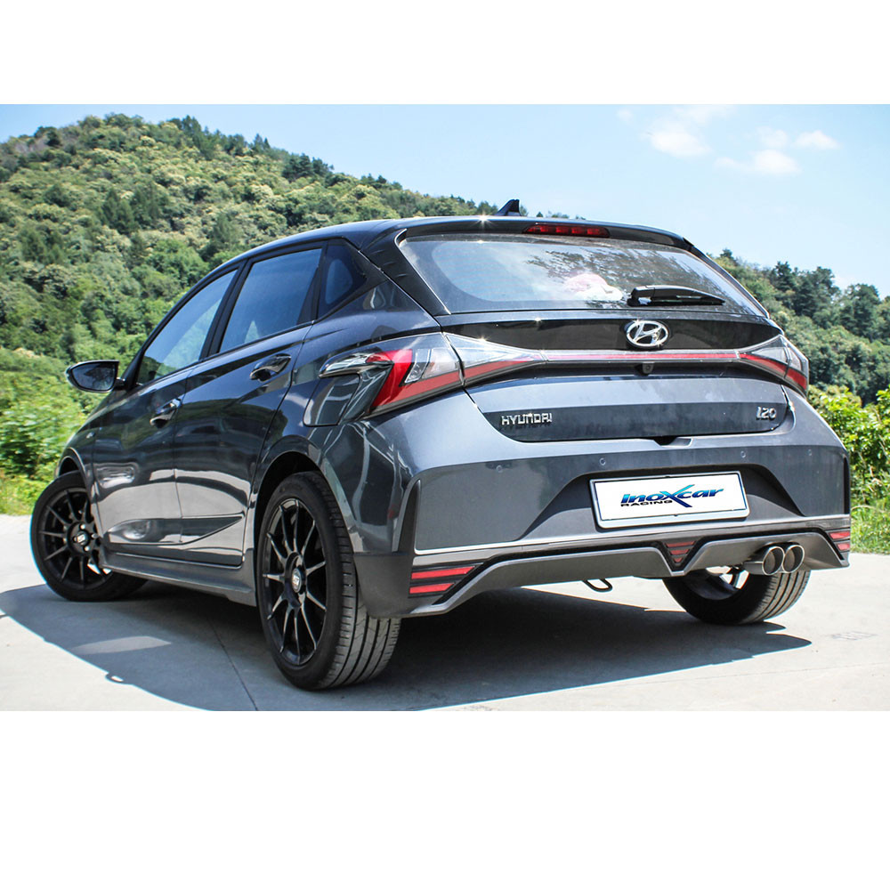 Inoxcar center pipe with muffler Hyundai I20 N-Line 1,0 Hybrid 48v 2021-2023 - IC-TCSI2001 - TCSI20.01