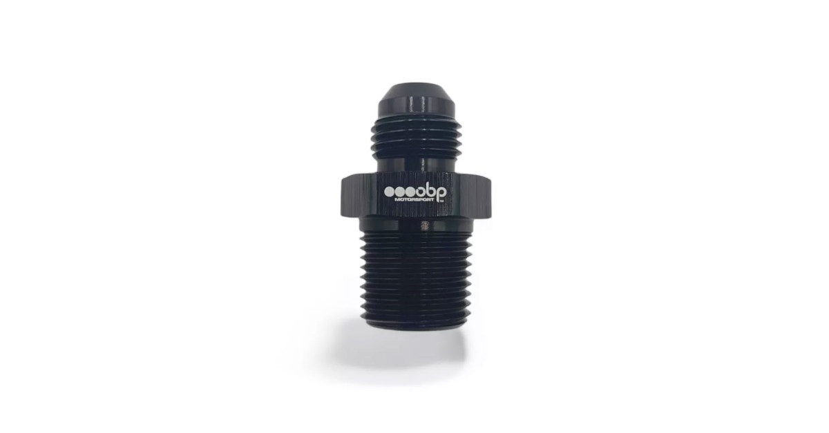Adattatore maschio/maschio dritto OBP Dash 6-3/8NPT - nero