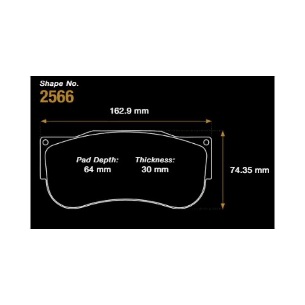 Pagid S2566 RSX brake pads - PA-2566-RSX - S2566RSX001 - 4056029078588