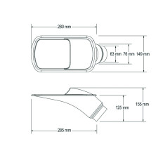 Ecope Revotec GT diamètre 76/63mm noire