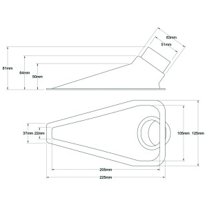 Revotec Naca Air Intake Duct diameter 63/51mm clear