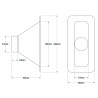Ecope Rectangulaire Revotec 152X51mm