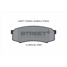 Plaquettes de frein Pagid T8007 Street+ ph3