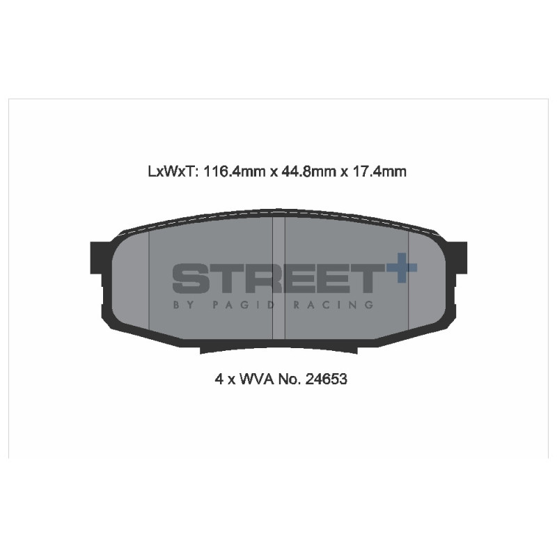 Street+ Pagid brake pads T8084 - PA-8084.ST - T8084SP2001