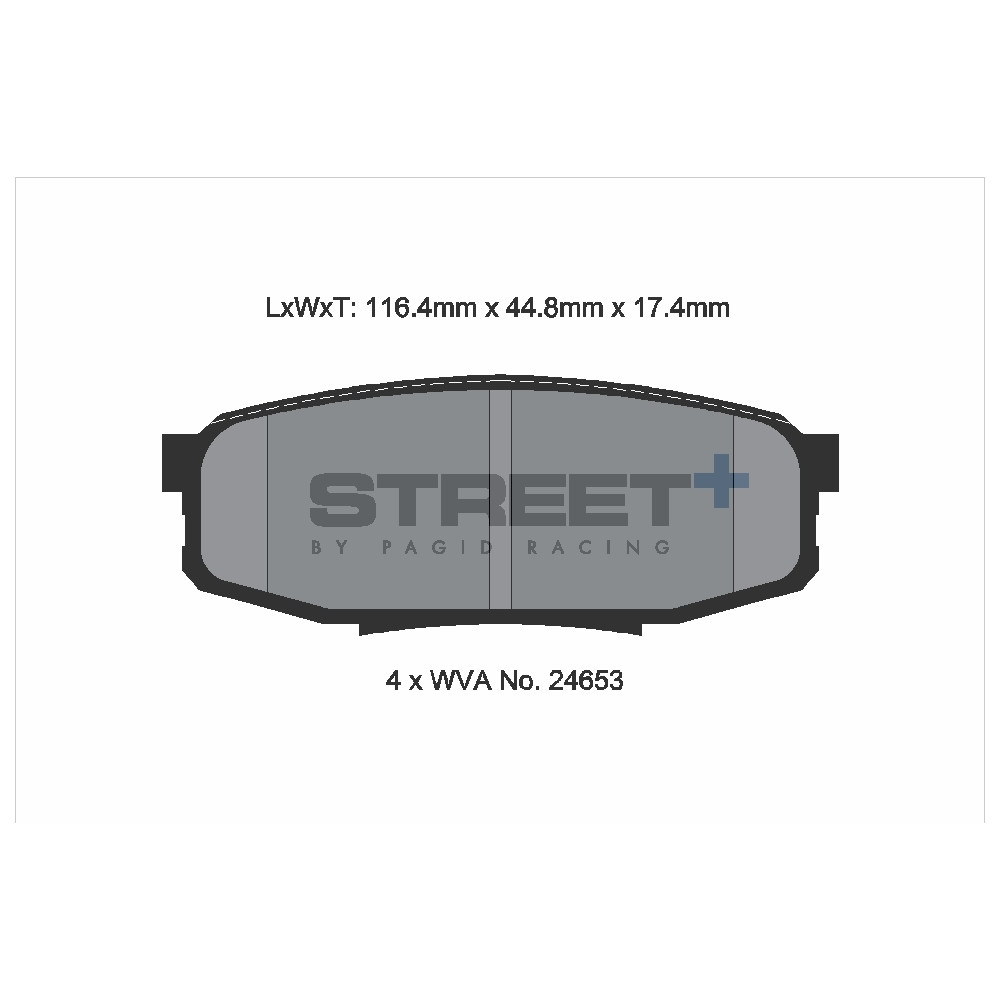 Pagid T8084 Street+ ph3 Bremsbeläge - PA-8084.ST - T8084SP2001