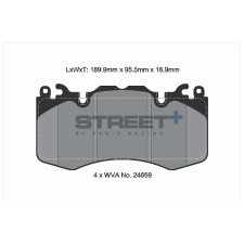 Plaquettes de frein Pagid T8085 Street+ ph3