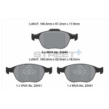 Street+ Pagid brake pads T8174
