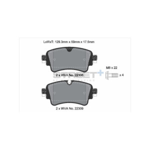 Plaquettes de frein Pagid T8260 Street+ ph3