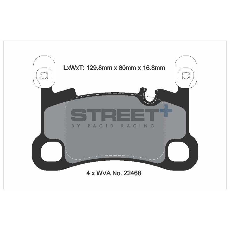 Street+ Pagid brake pads T8270 - PA-8270.ST - T8270SP2001
