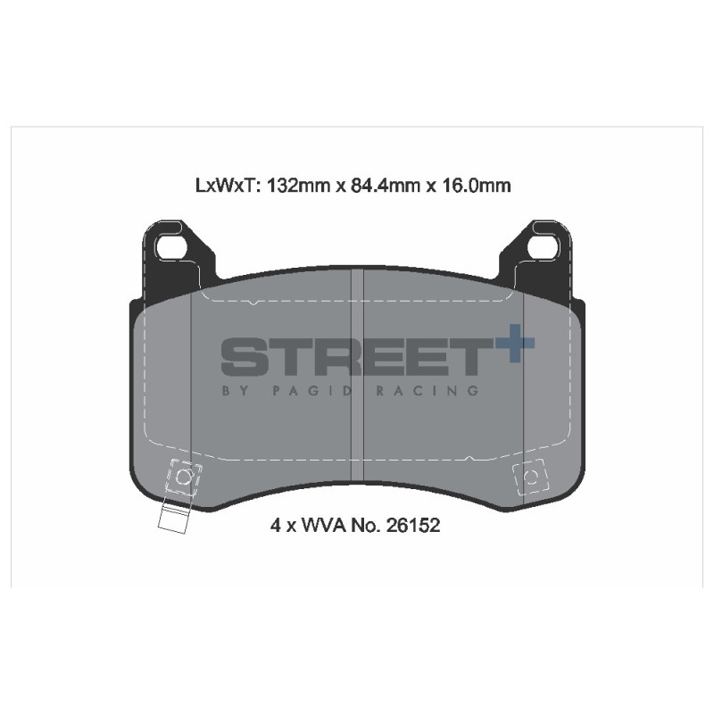 Plaquettes de frein Pagid T8280 Street+ ph3 - PA-8280.ST - T8280SP2001