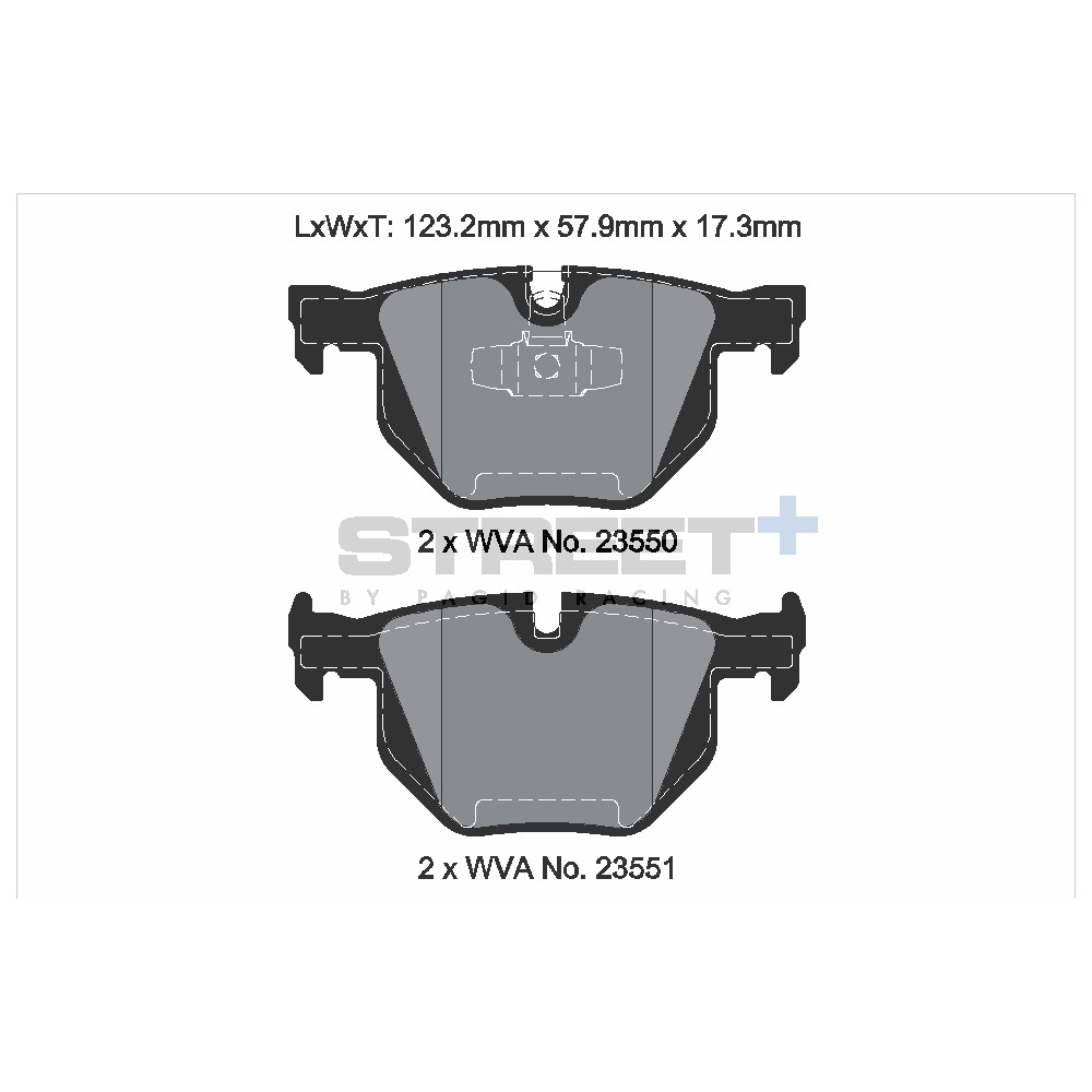 Plaquettes de frein Pagid T8298 Street+ ph3 - PA-8298.ST - T8298SP2001