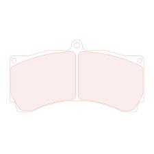 Plaquette de frein Avant Carbonne Lorraine  / 5009W54T25 RC8R