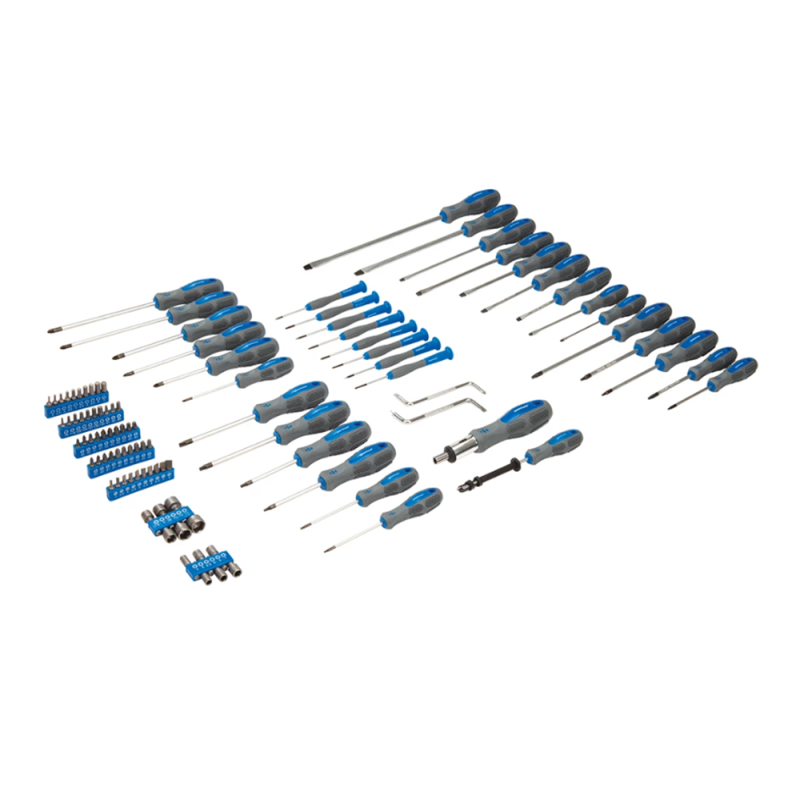Kit de tournevis et d'accessoires Silverine 100 pcs. - AS-283983 - 3666618027609