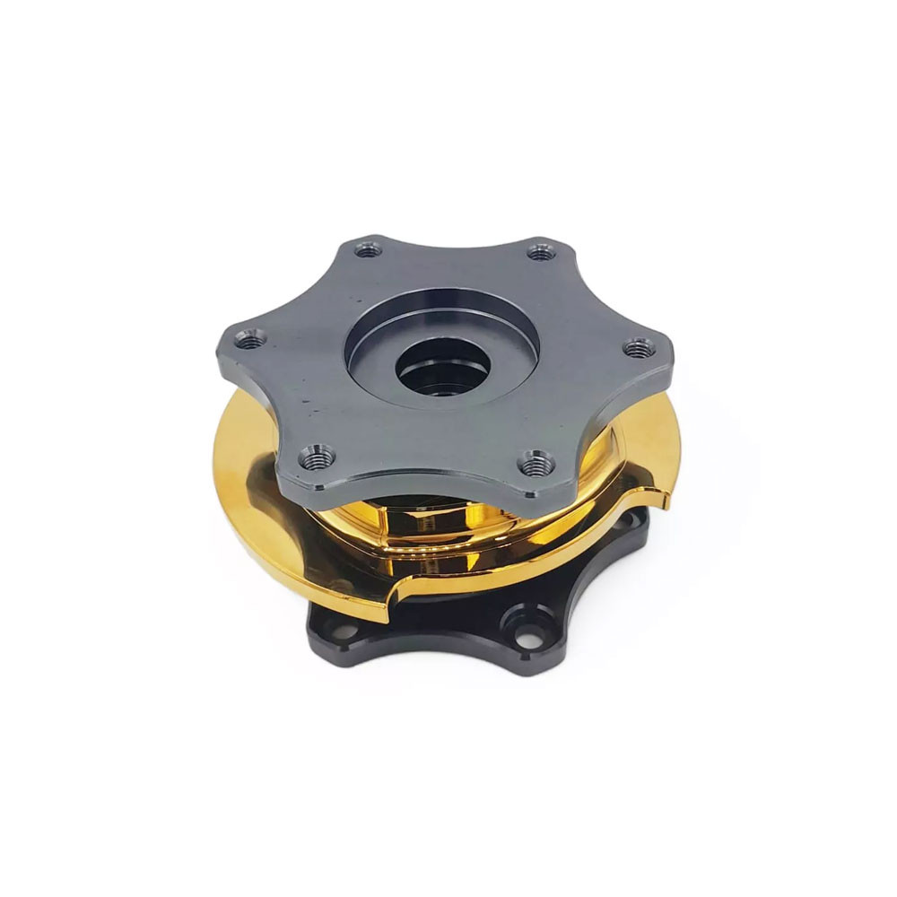 Runde Lenkradnabe OBP quick release grau/gelb - OBP-QRSW-2 - OBP-QRSW-2 - 3666618517636