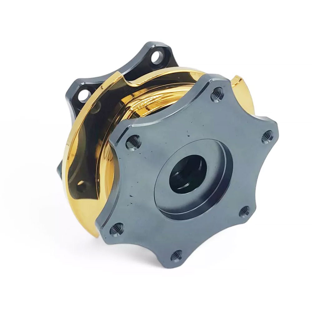 Runde Lenkradnabe OBP quick release grau/gelb - OBP-QRSW-2 - OBP-QRSW-2 - 3666618517636