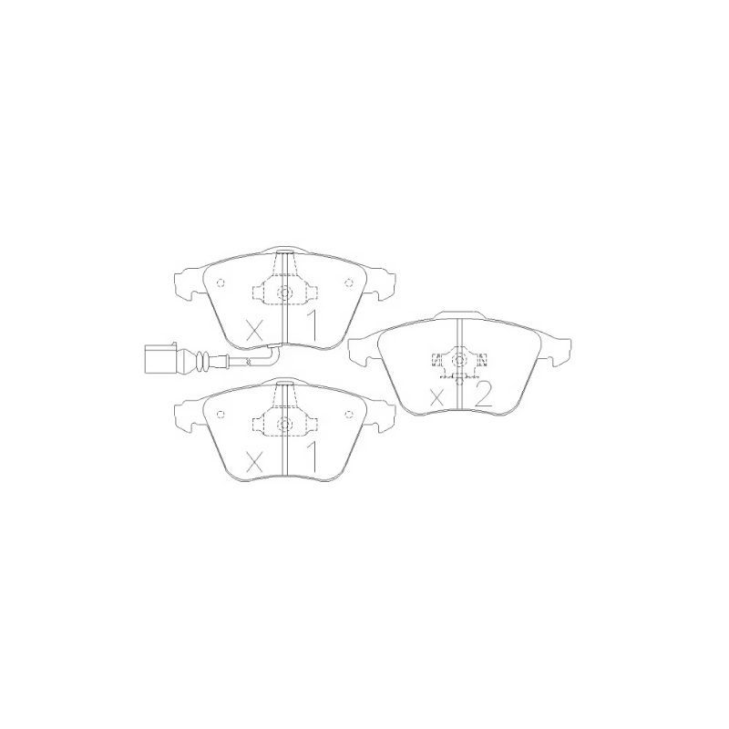 Pastiglie freno anteriori GT2i Race per FIAT Uno 1.3 70 Gr N - Pinze freno Bendix - GT-PR0350T - 3666618070995