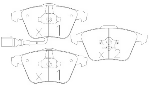 Plaquettes de frein GT2i Race Avant pour FIAT Uno 1.3 70 Gr N - Etriers de frein Bendix - GT-PR0350T - 3666618070995