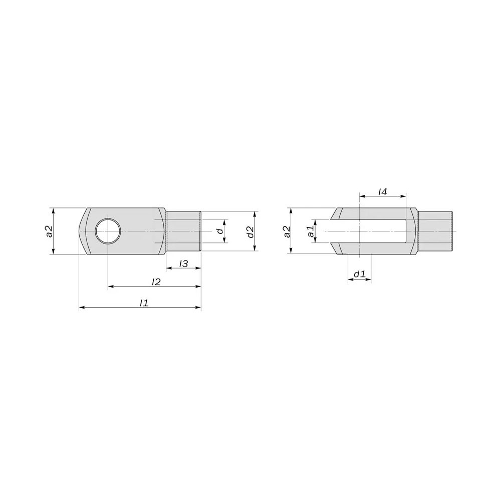 Chape pour maître-cylindre OBP 5/16 UNF avec vide 'U' 8,84mm - OBP-CB005 - OBPCB005 - 3661768111321