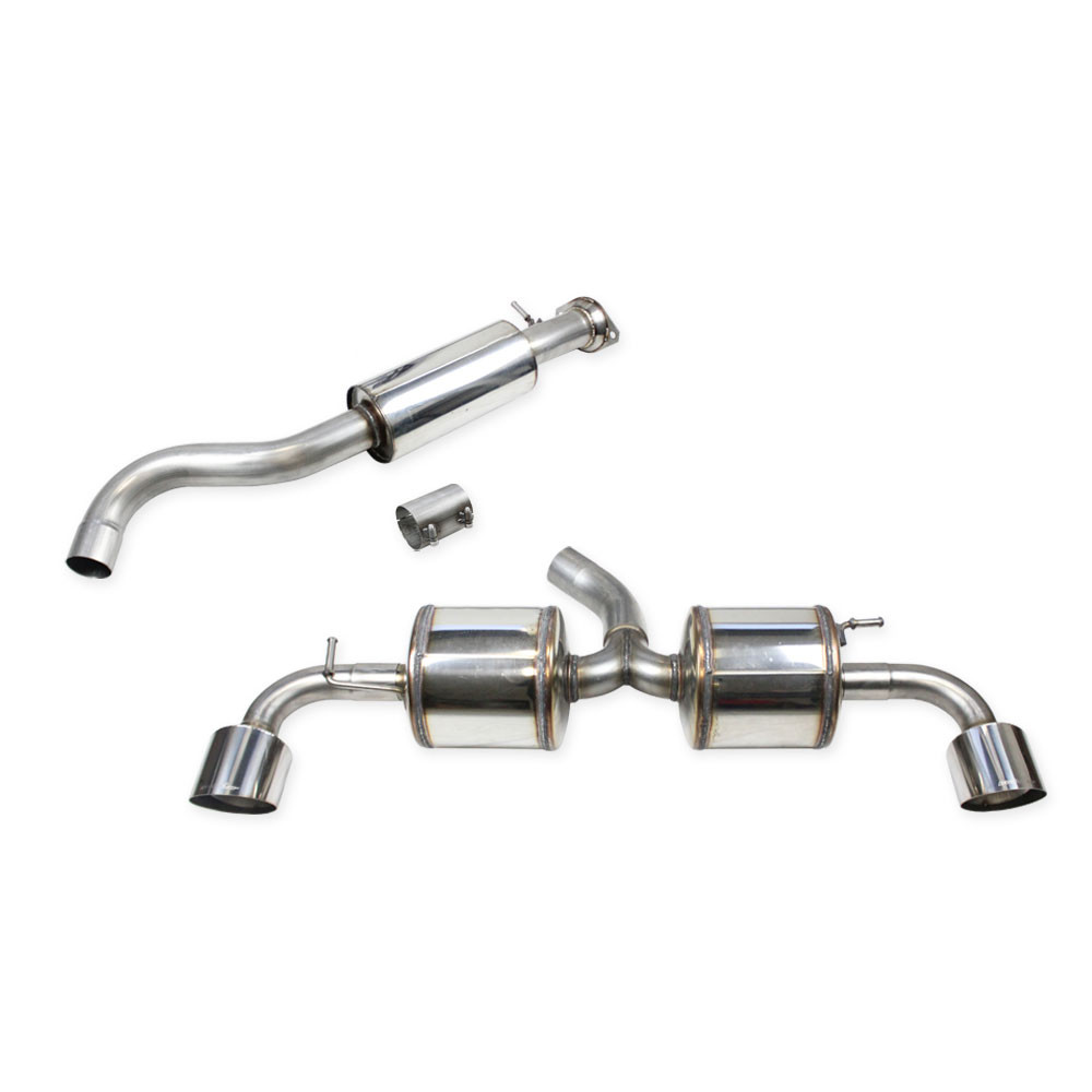 Inoxcar central pipe + adaptor + muffler 114 Racing Toyota Yaris GR 1,6 2024 on - IC-CATBACKTOYA09114R - CATBACK.TOYA.09.114R - 3666618517544