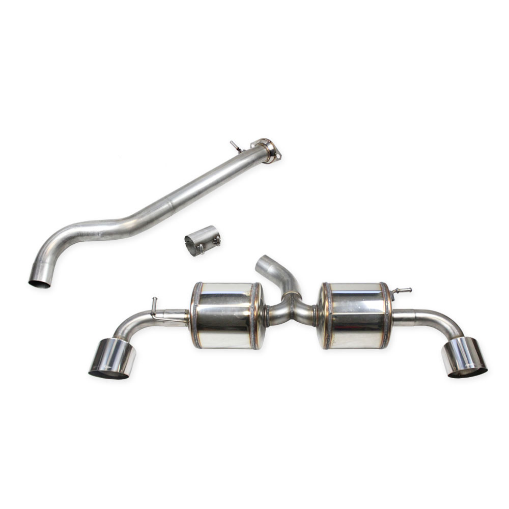 Tube central + adaptateur + silencieux 114 Racing Inoxcar Toyota Yaris GR 1,6 après 2024 - IC-CATBACKTOYA11114R - CATBACK.TOYA.11.114R - 3666618517568