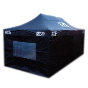 Pack Tente Noir 3x6m + Mur avec Fenêtre