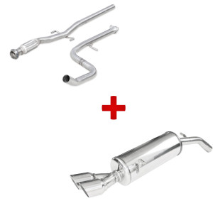 Pack échappement : tube central + terminal Peugeot 208 GTi phase 1