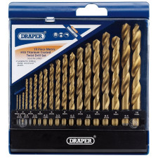 Set di punte metriche HSS rivestite in titanio DRAPER (19 pezzi)