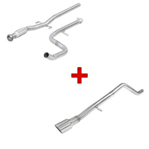 Pack échappement : tube central + terminal sans silencieux Peugeot 208 GTi phase 2