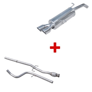 Pack échappement : tube central + terminal Inoxcar Citroën DS3 Racing