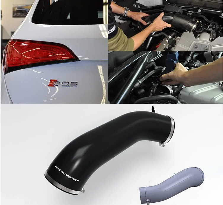 High-Flow 034 Motorsport silicon intake hose for Audi 3.0 TFSI Q5 / SQ5 - 034-112-6017 - 034-112-6017 - 3666618286716