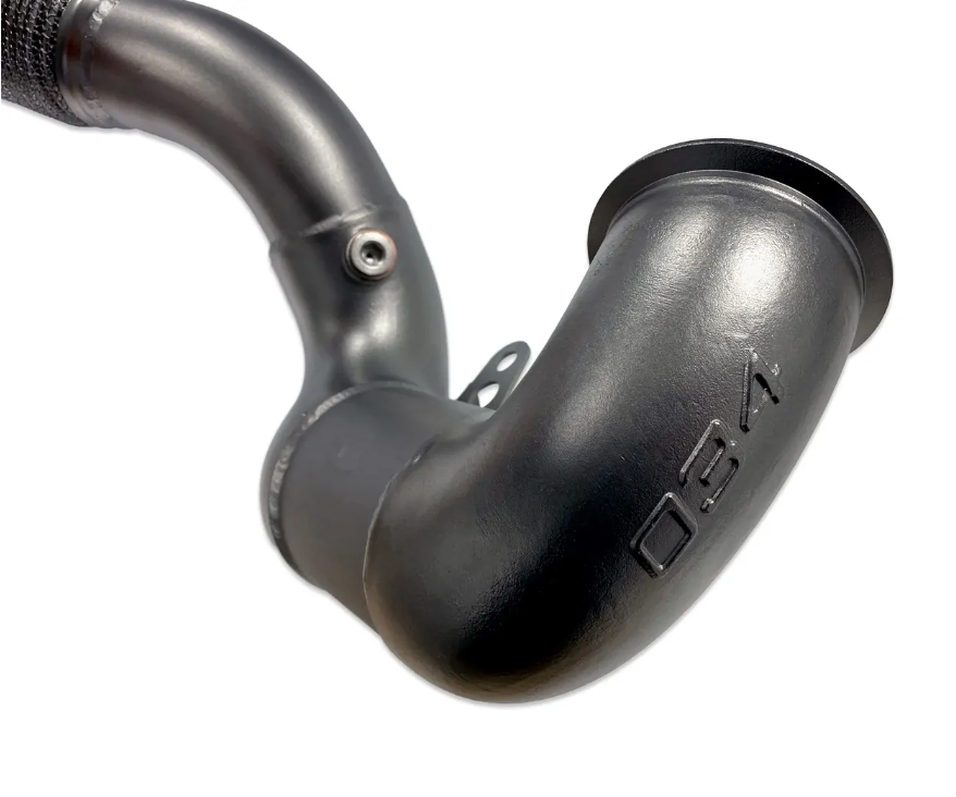 Turbo downpipe with 034 Motorsport sport catalyst for Audi A3/S3 & Golf / GTI /R (8V, MKVII) - 2.0T / 1.8T - 034-105-4041.2RM - 034-105-4041-FWD