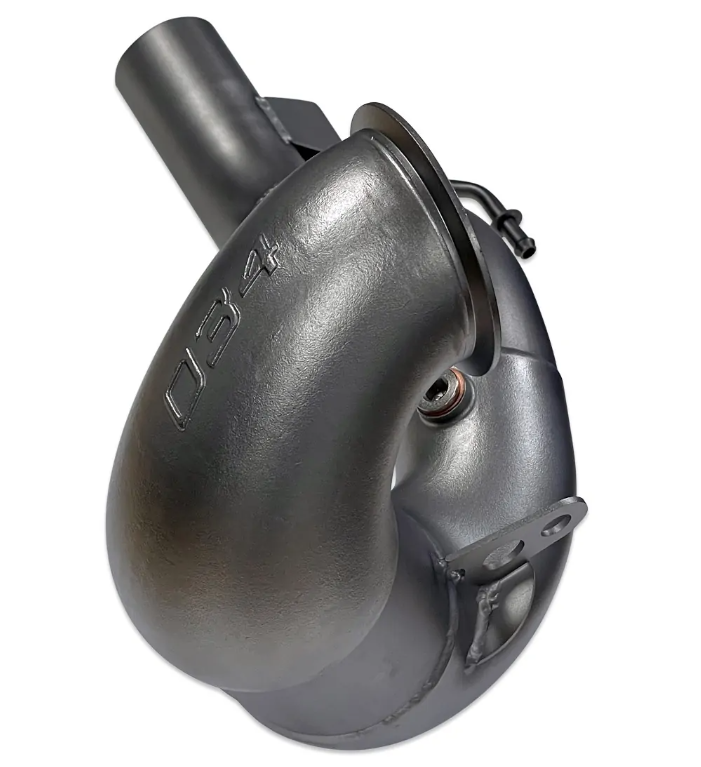 Turbo downpipe with 034 Motorsport sport catalyst for Audi A3/S3 & Golf / GTI /R (8V, MKVII) - 2.0T / 1.8T - 034-105-4041.2RM - 034-105-4041-FWD