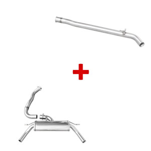 Scarico Inoxcar Tubo Centrale RENAULT CLIO 4 RS TROPHY 220 EDC 1.6 Turbo (220CV) dopo il 2015