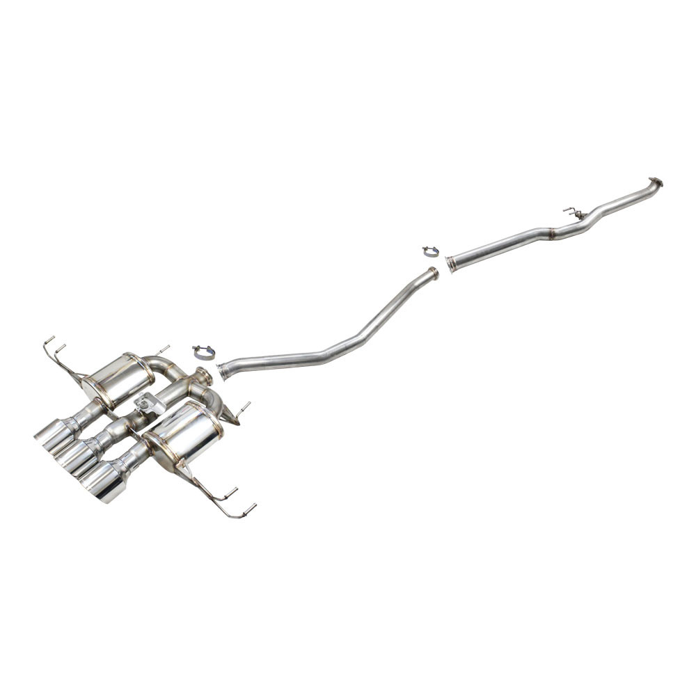 Catback tubo 70mm diametro 114mm Racing Honda Civic FL5 Type-R 2,0i V-Tech dopo 2022 - IC-CATBACKHOCI14114R - CATBACK.HOCI.14.114R - 3666618518671