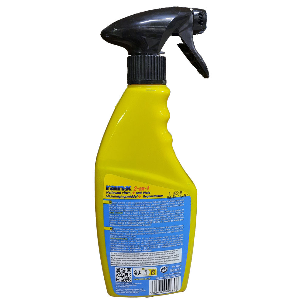 Flasche RAIN X 2 in 1 - 500ML - QU-RAINX-2EN1 - RX26043 - 5026349024892