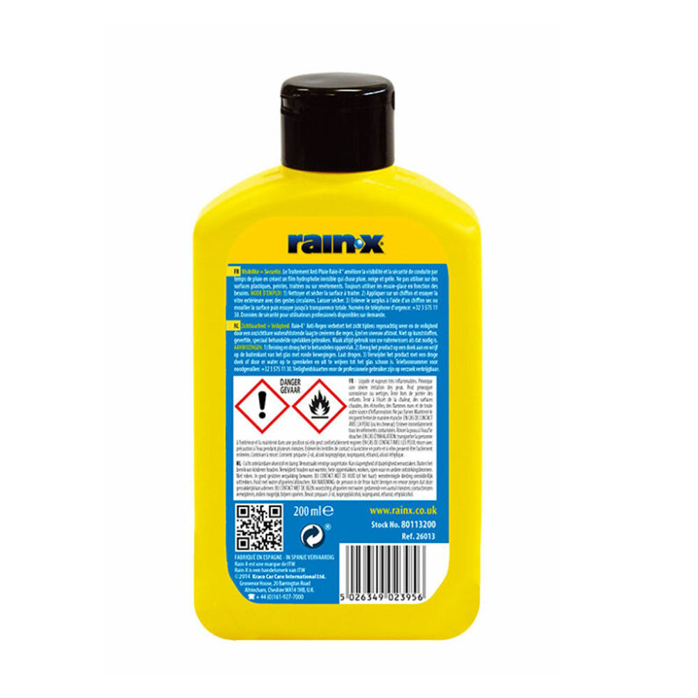 RAIN'X Anti-Regen-Flasche 200ML - QU-RAINX-P - RX26013 - 5026349023956