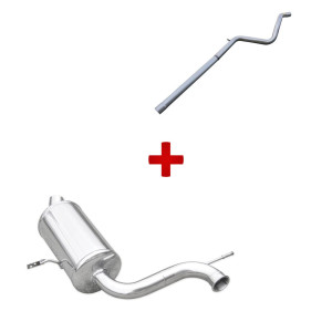 Pack échappement : tube central + terminal Inoxcar Renault Megane 3 RS