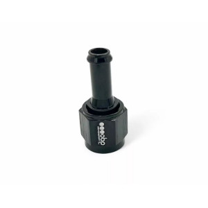 Adapter gerade, weiblich, konkav gedreht Dash6 auf 10mm männlich zum Einpressen OBP schwarz