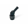 Dash8 45° female concave swivel to 8mm male OBP push-fit adapter, black